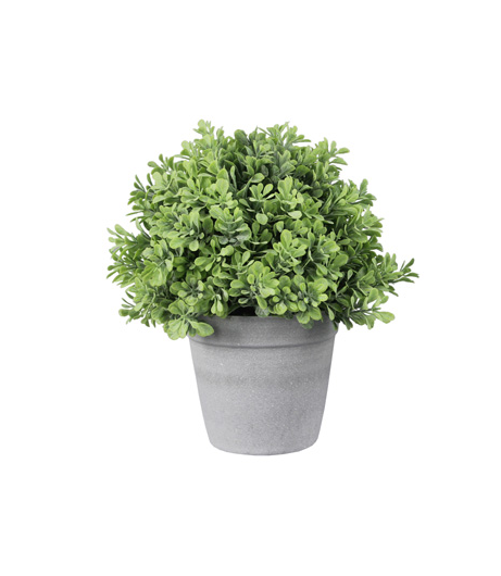 Artificial Potted Plant in Gray Pot