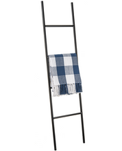 Load image into Gallery viewer, Black Ladder Blanket Stand
