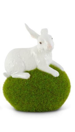Glossy White Rabbits with Moss Eggs