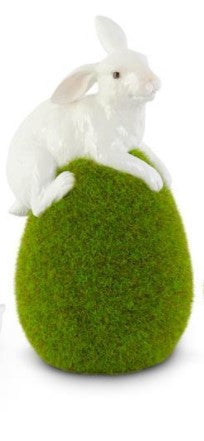 Glossy White Rabbits with Moss Eggs