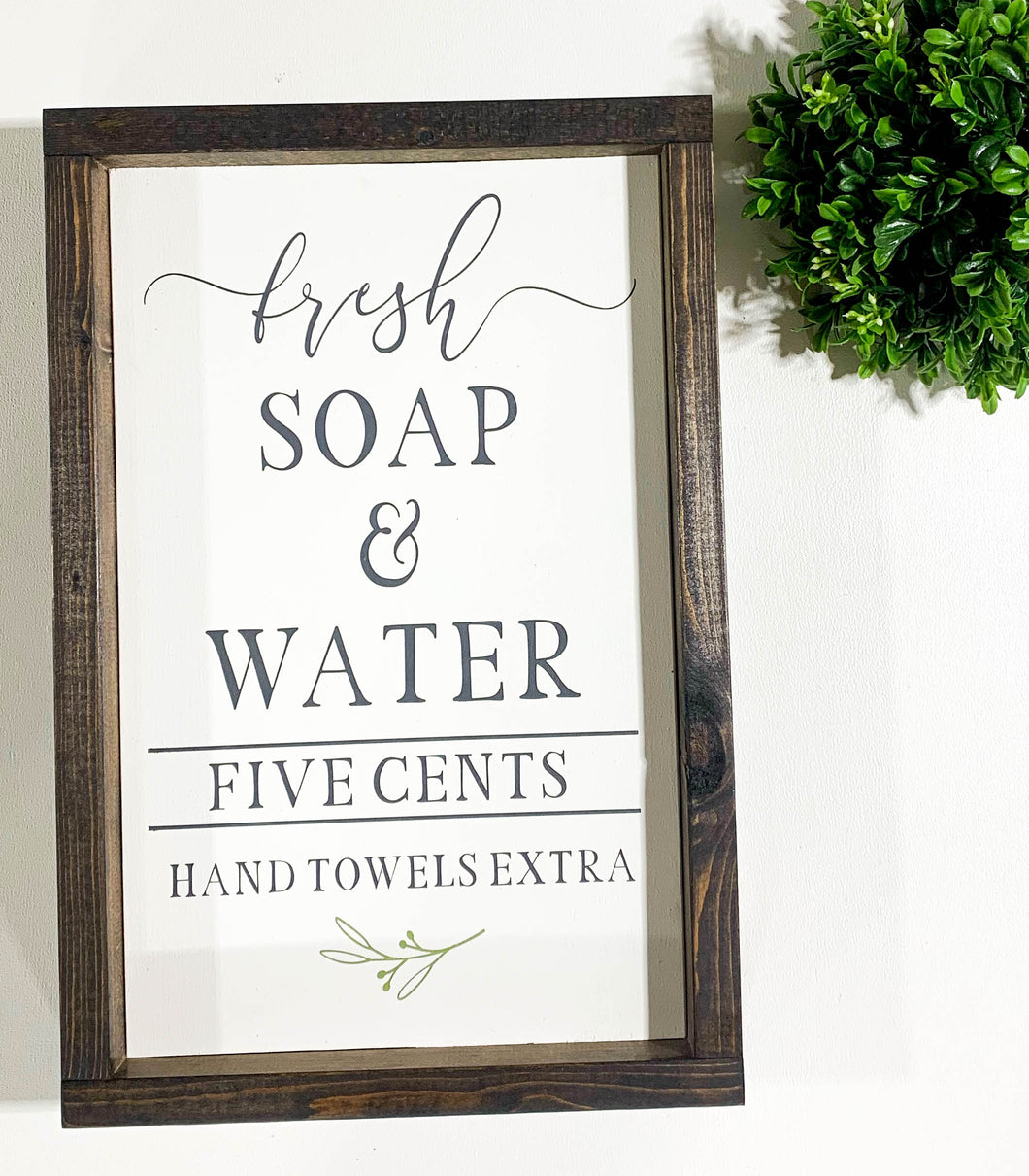 Handmade Sign - Fresh Soap
