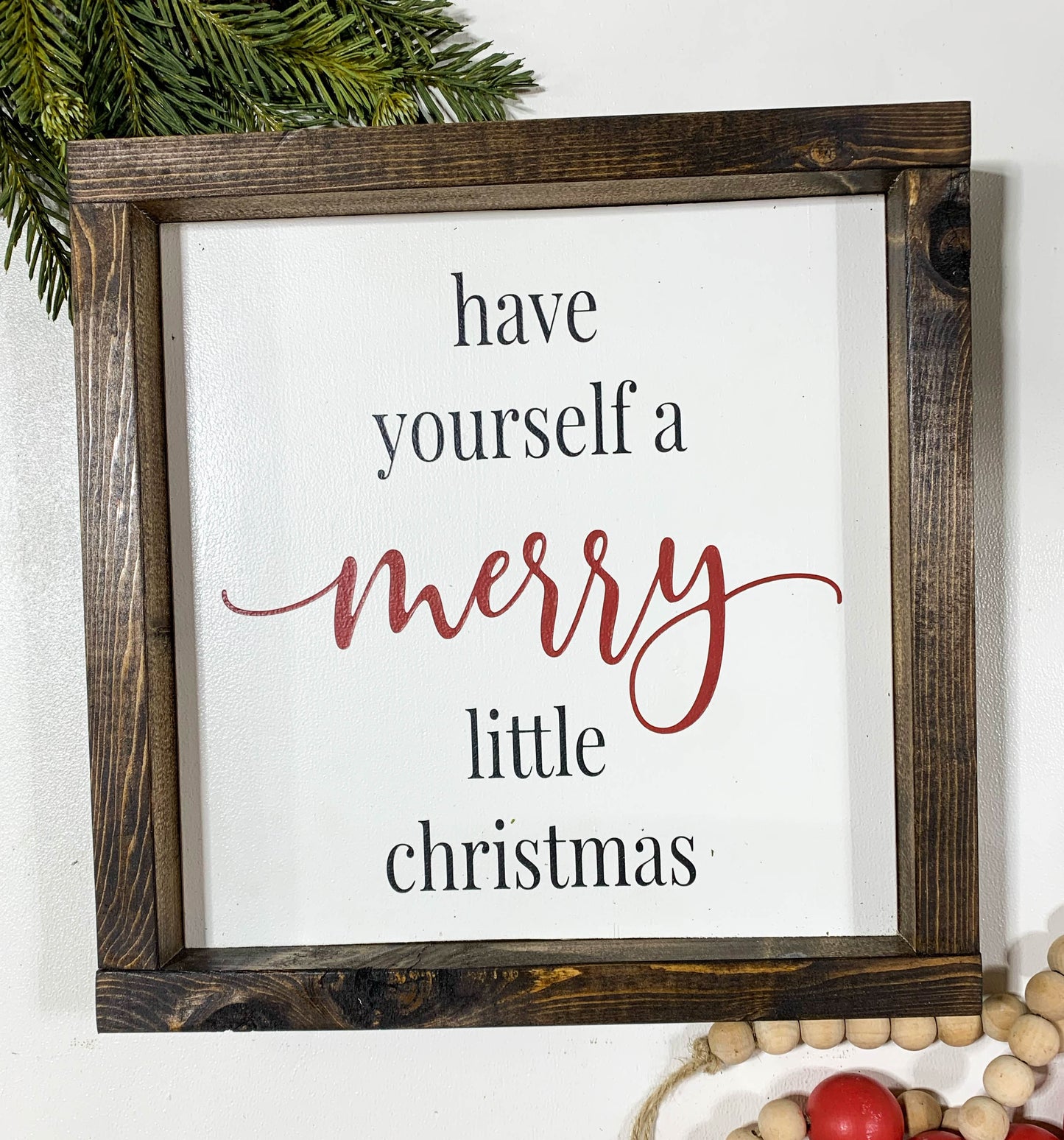 Handmade Sign - Merry Little Christmas