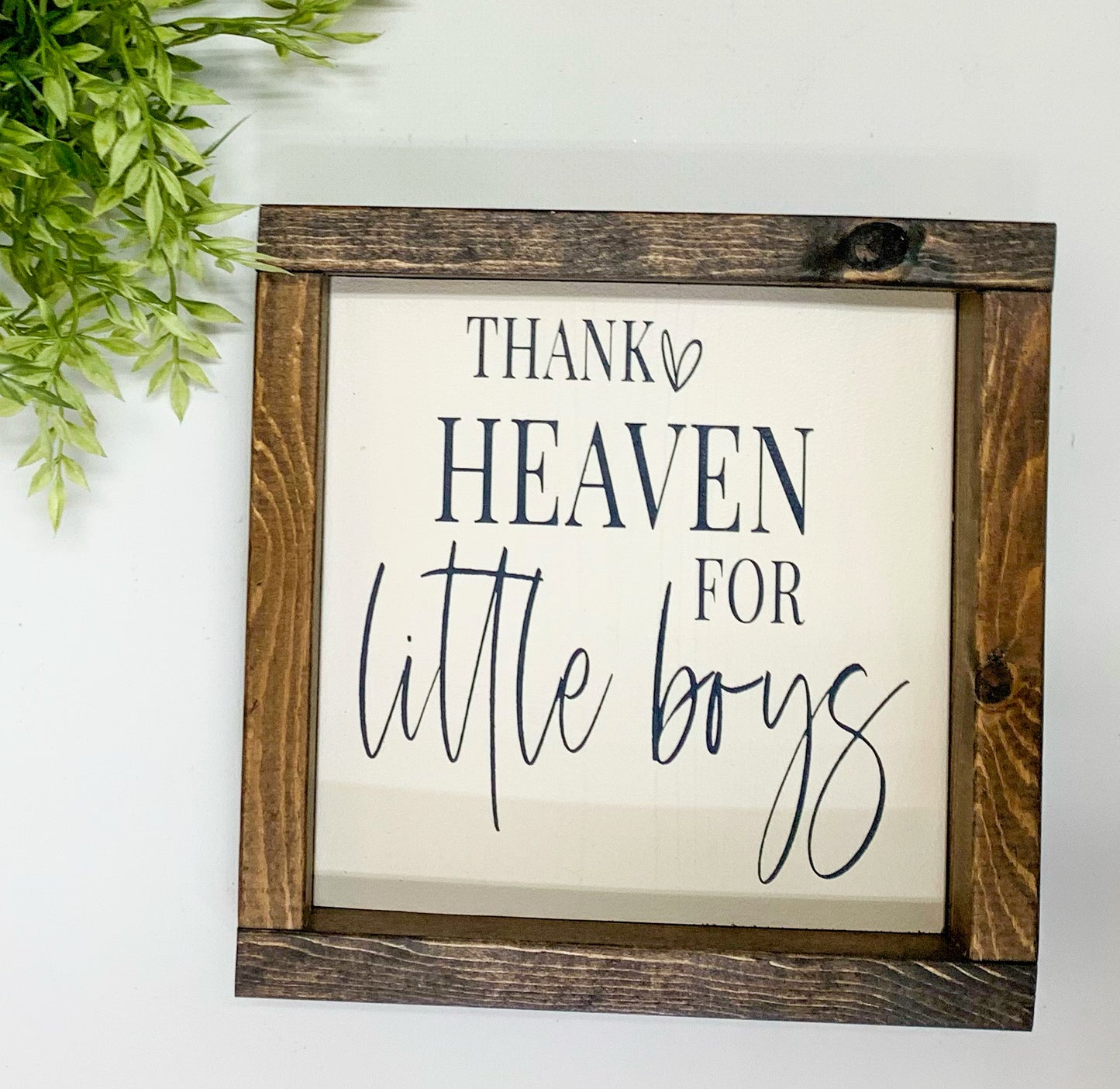 Handmade Sign - Thank Heaven