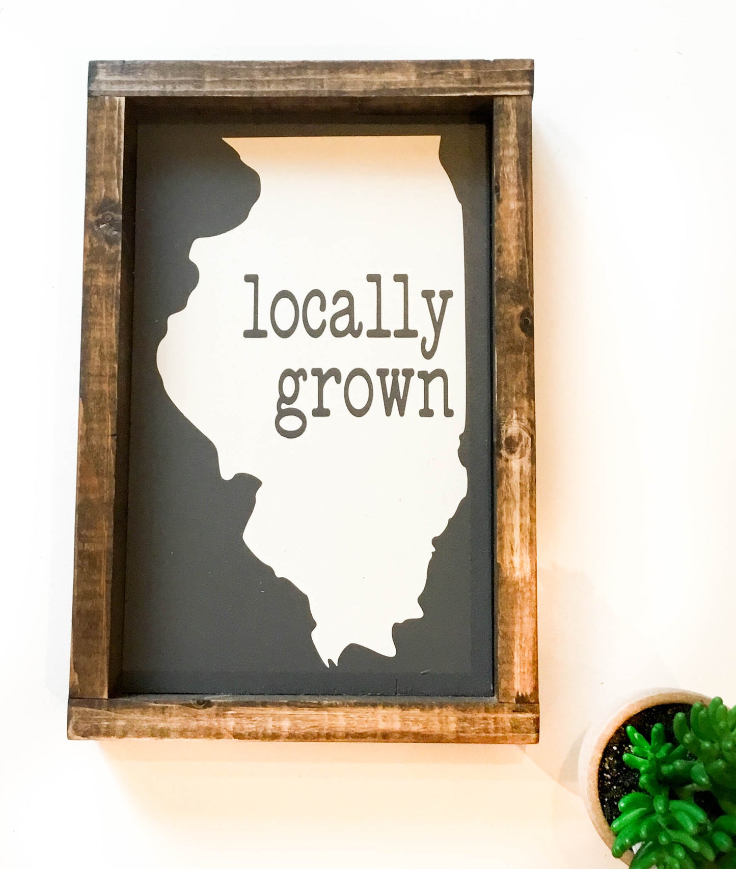 Handmade Sign - Illinois Locally Grown