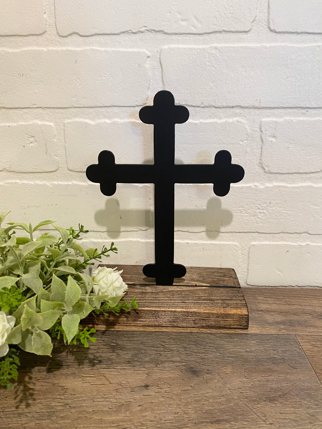 6” Traditional Cross - Black