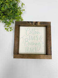 Handmade Sign - Cotton Tails