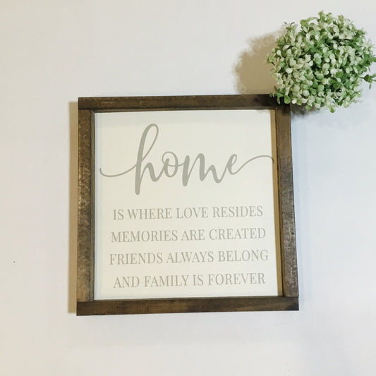 Handmade Sign - HOME