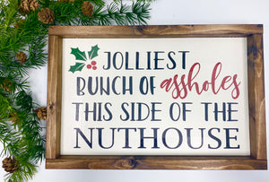 Handmade Signs - Jolliest bunch
