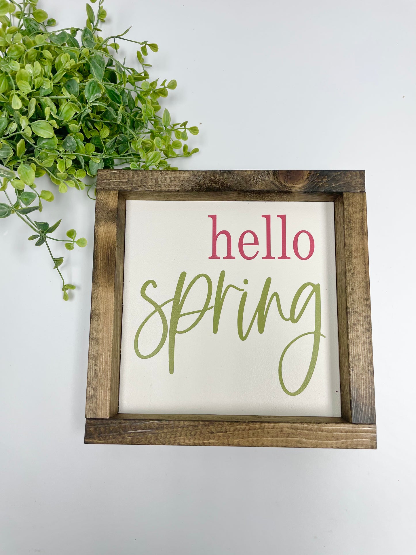 Handmade Sign - Hello Spring