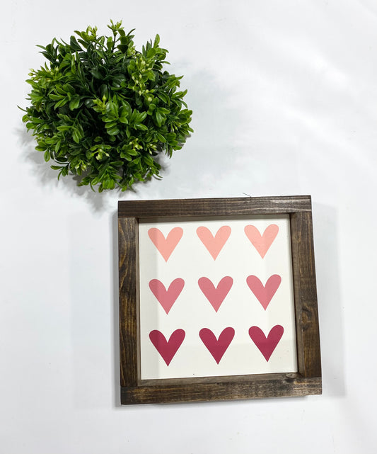 Handmade Sign - Hearts