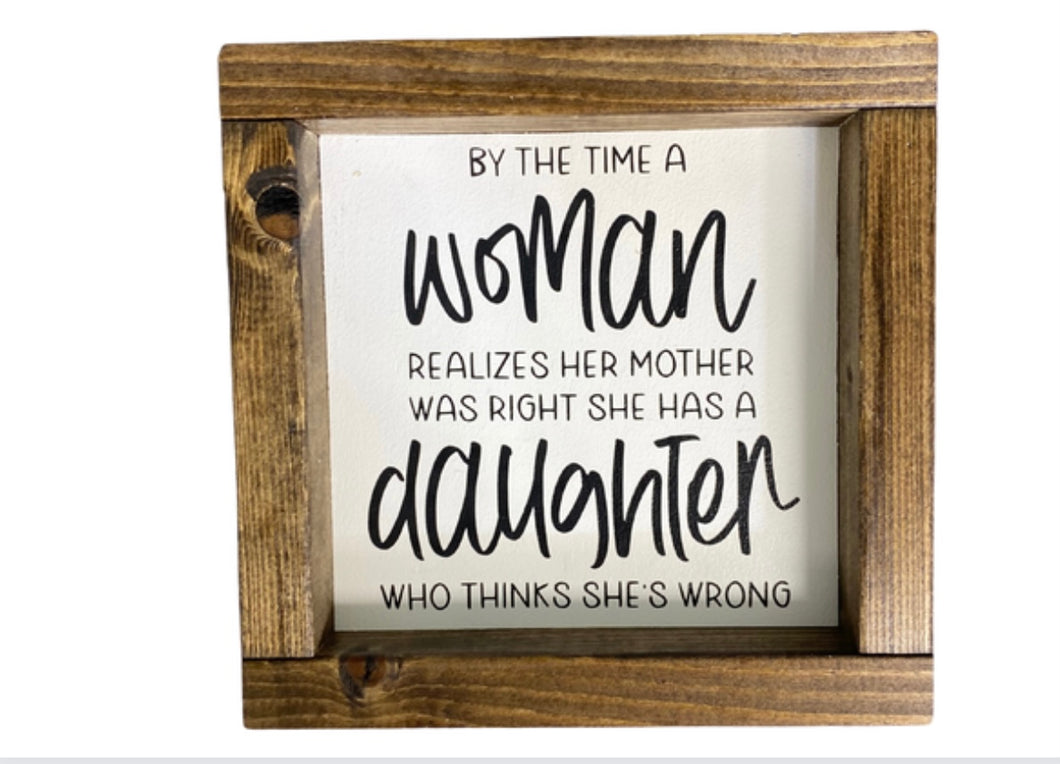 Handmade Sign - Daughter
