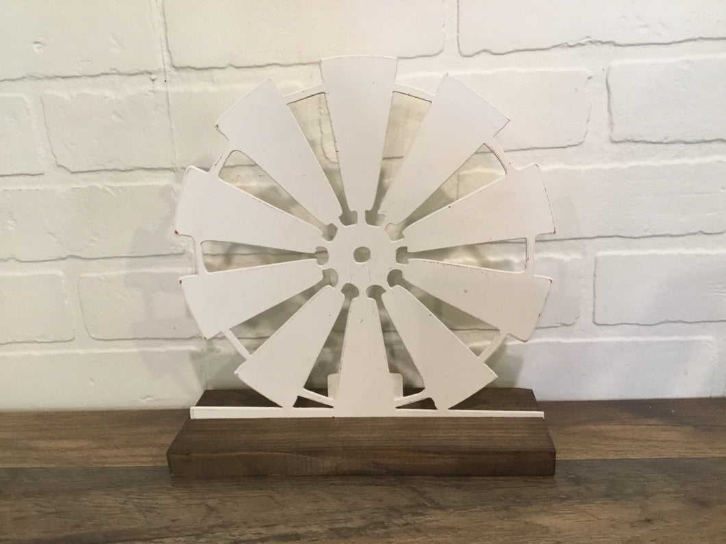 10” Windmill Cutout - White