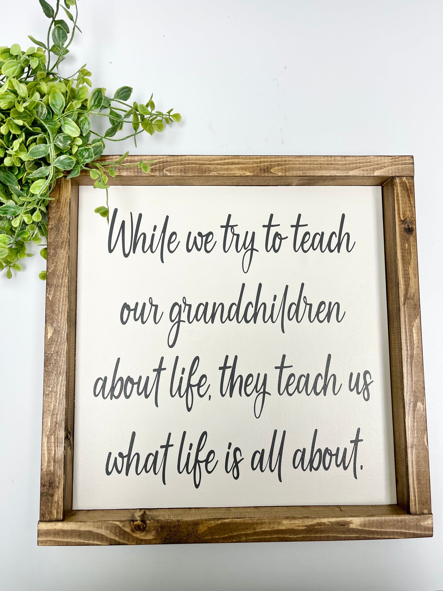 Handmade Sign - Our Grandchildren