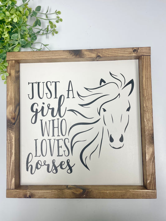 Handmade Sign - Horses