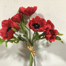 Load image into Gallery viewer, Real Touch Poppy Bouquet
