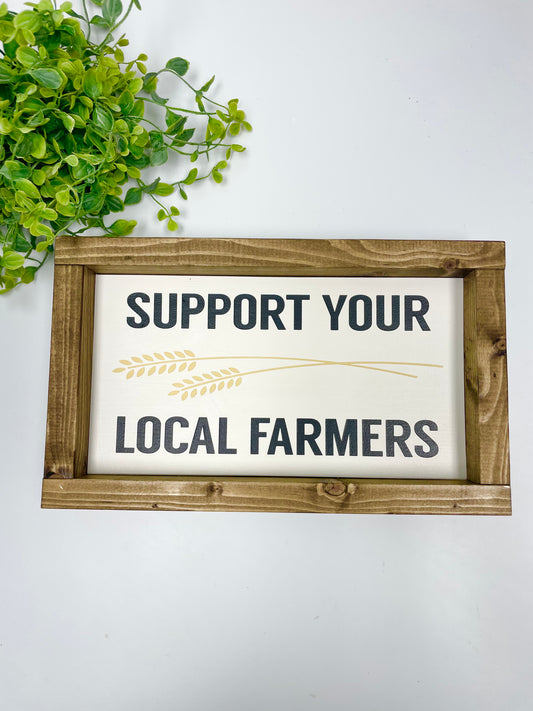 Handmade Sign - Local Farmers