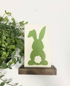 Handmade Sign - Shelf Sitter Bunny