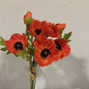 Real Touch Poppy Bouquet
