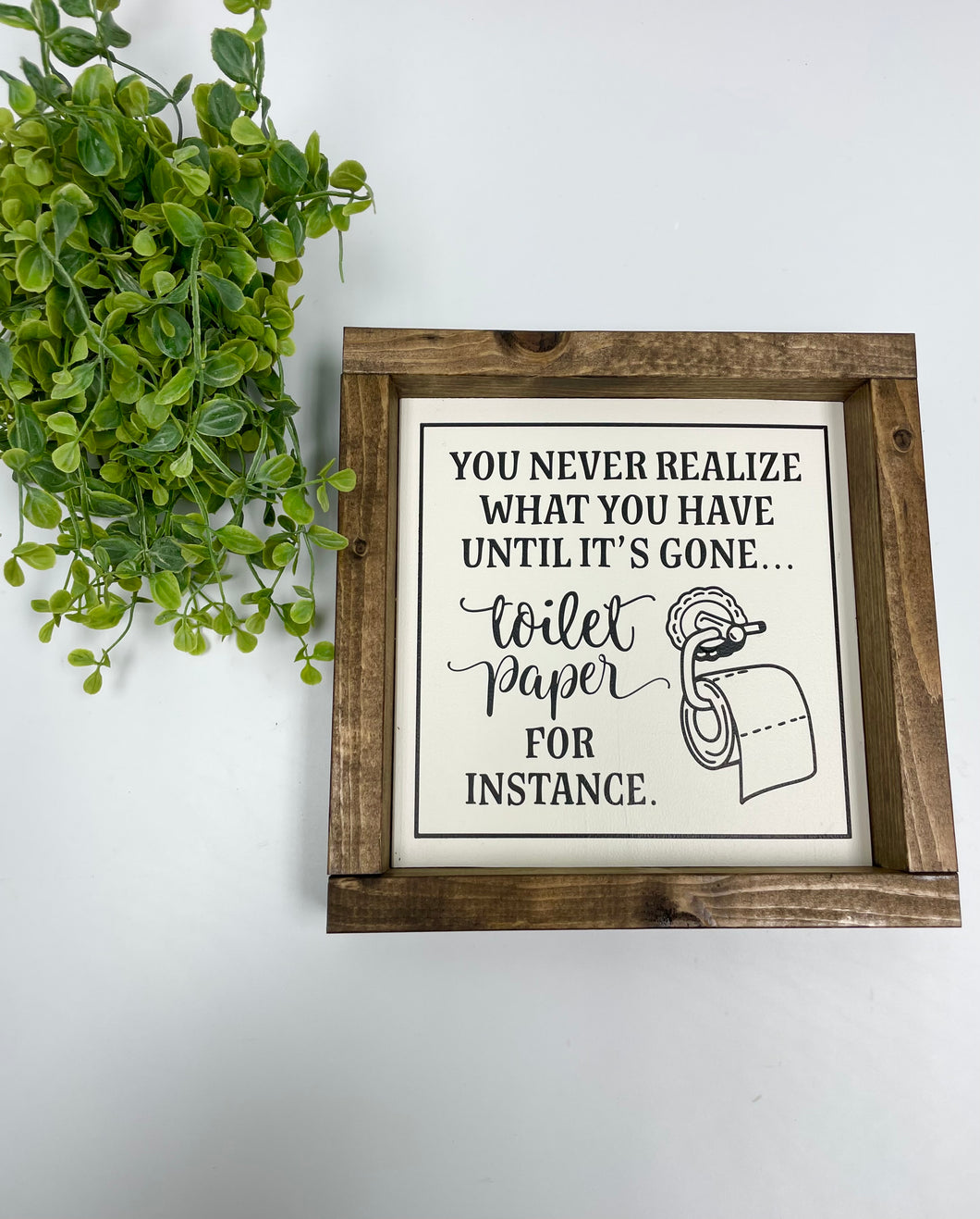Handmade Sign - Toilet Paper