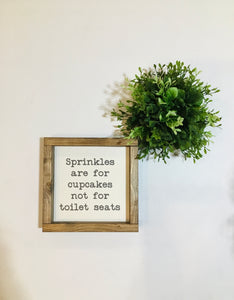 Handmade Sign - Sprinkles