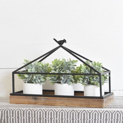 Display With Bird Topper