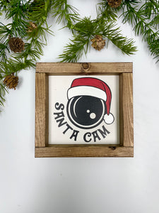 Handmade Sign - Santas Cam