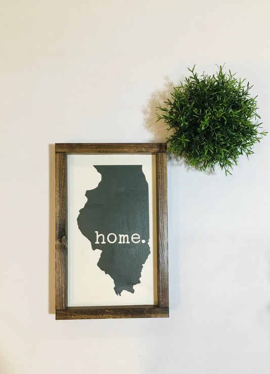 Handmade Sign - Illinois Home