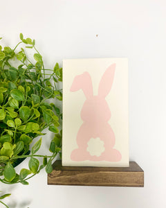 Handmade Sign - Shelf Sitter Bunny