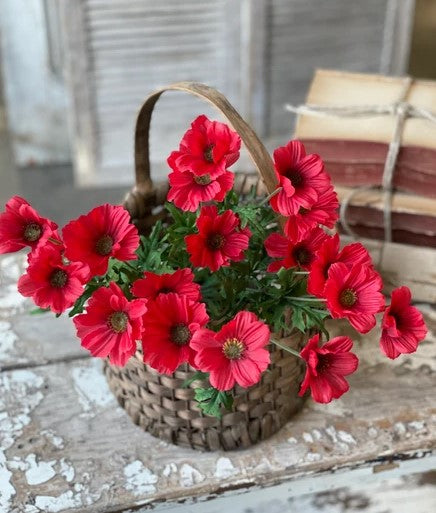 Red Breeze Swept Blooms