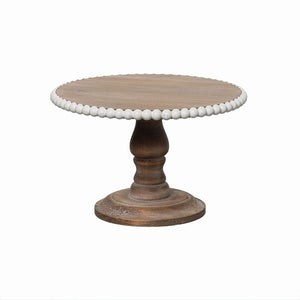 Wood Tiered Beaded Stand