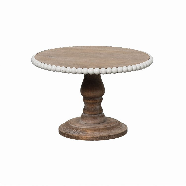 Wood Tiered Beaded Stand