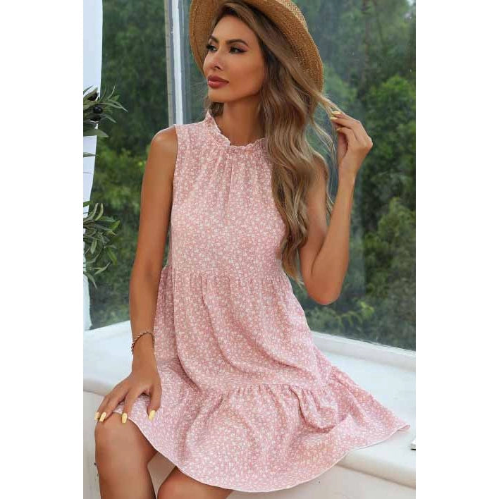 Blush Floral Print Dress