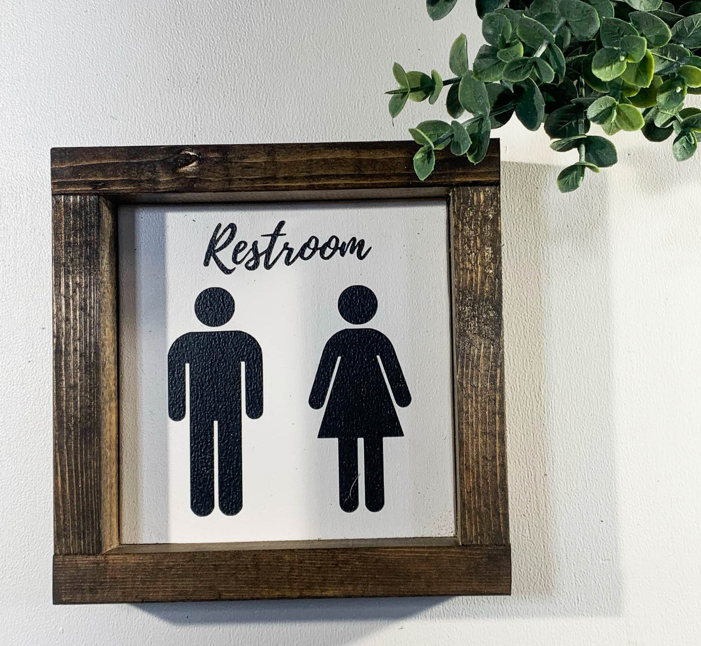 Handmade Sign - Restroom People 2