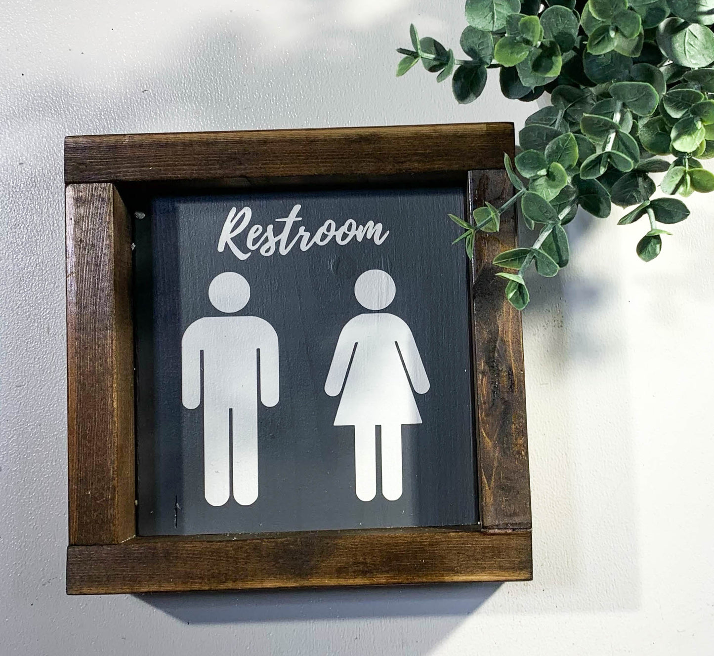 Handmade Sign - Restroom People 2