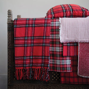 Red & White Holiday Table Runner